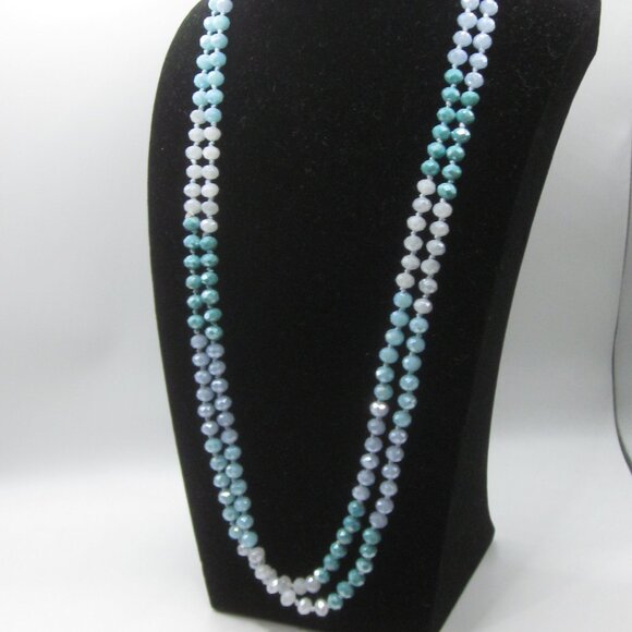 Jewelry - Long Blue Glass Necklace